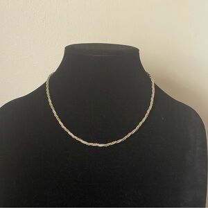 Napier Gold and Silver tone  Braided chain  Necklace